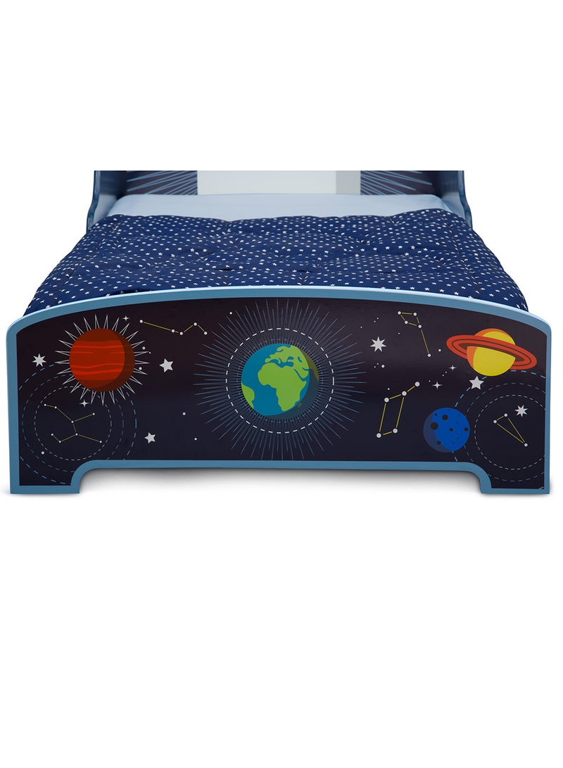 Space Adventures Rocket Ship Wood Toddler Bed