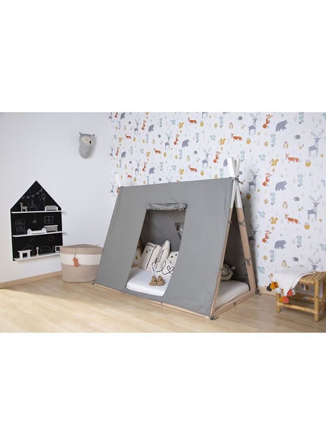 Tipi Bed Frame Cover Coolest Tent For Little Adventures With Handy Windows To Look Outside