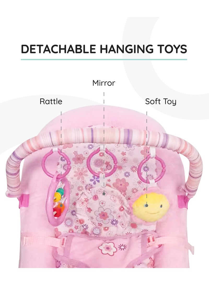 Animal Printed Hop-Hop Baby Bouncer - Pink