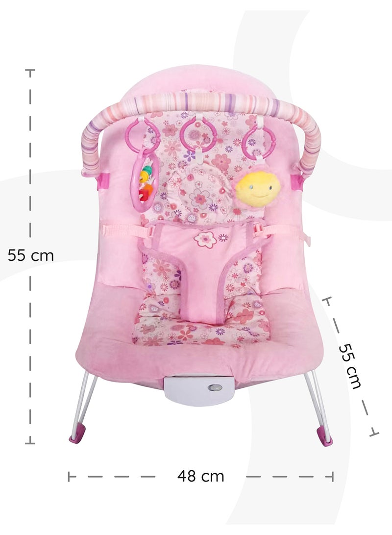 Animal Printed Hop-Hop Baby Bouncer - Pink