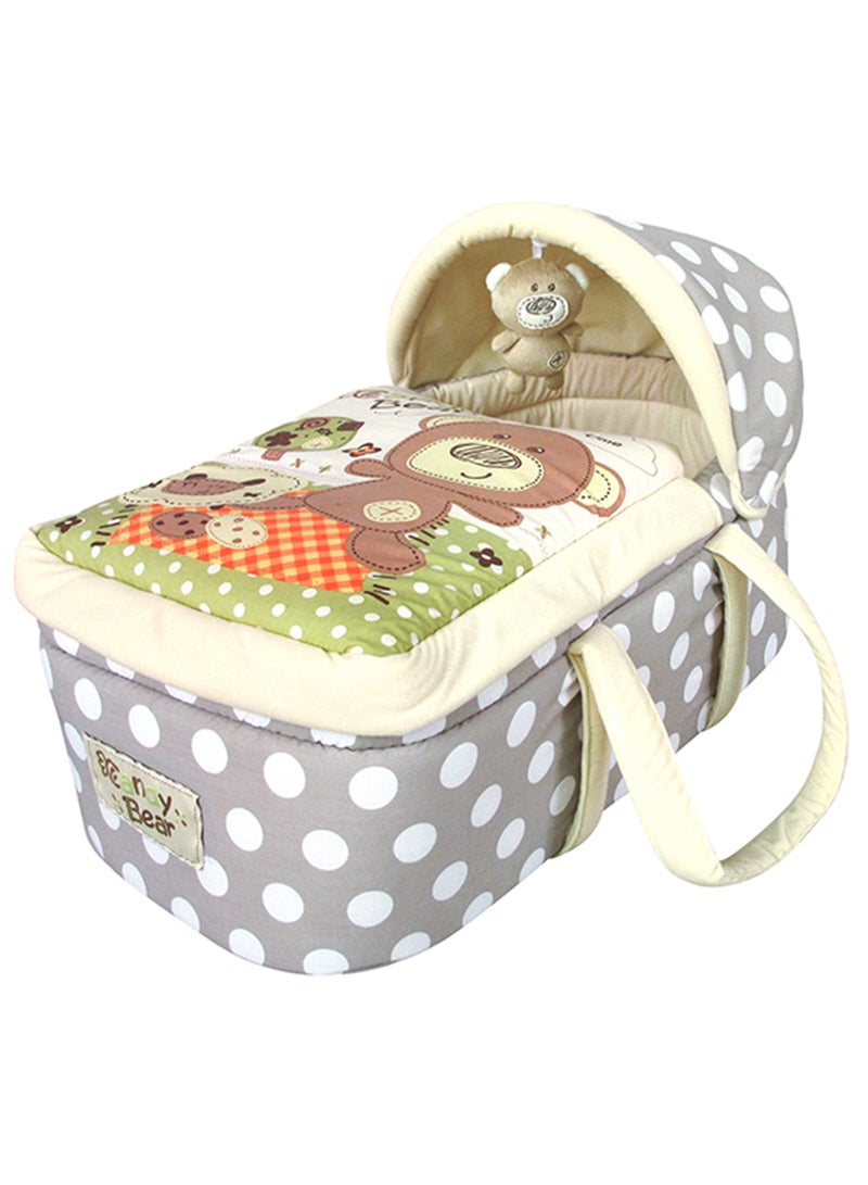Adjustable Moses Basket - Grey