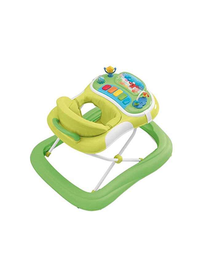 Giocando Baby Walker, Kids, Toddler, Push, Learning, Round, Activity Walker, Adjustable, Foldable - Green
