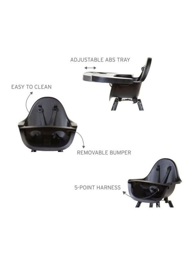 Evolu 2 Adjustable High Chair - Black