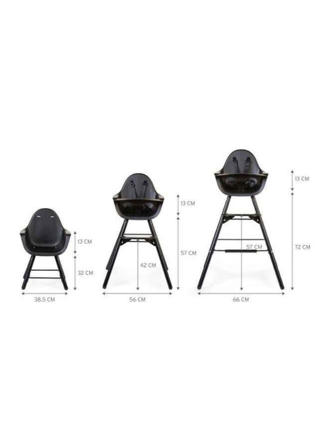 Evolu 2 Adjustable High Chair - Black