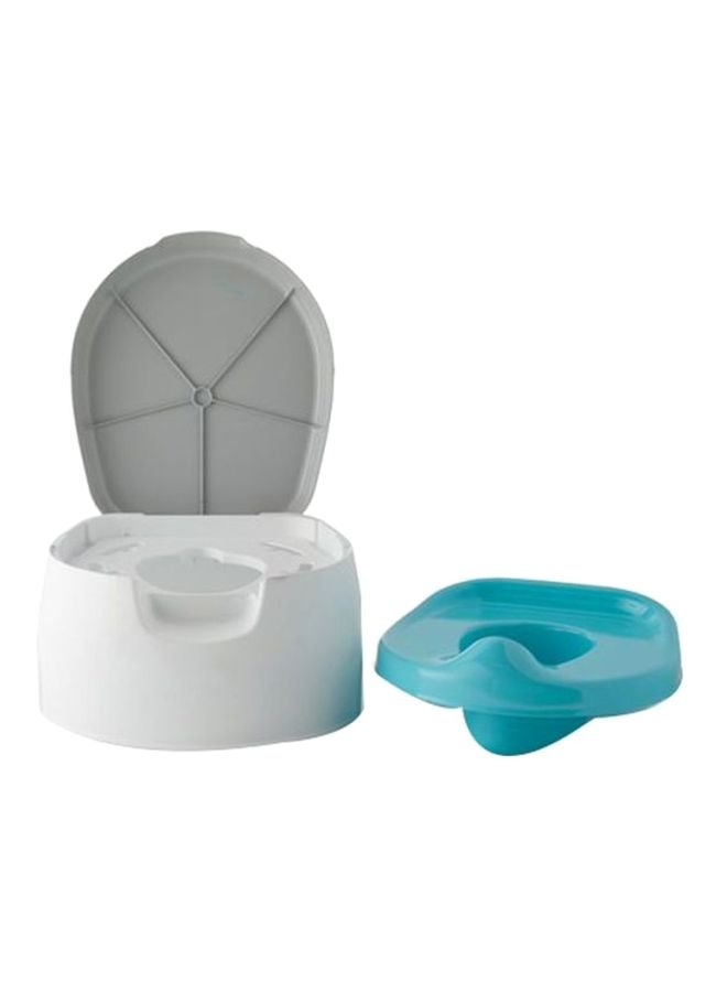 2-In-1 Step Up Potty Training System, 18+ M - Grey/Blue