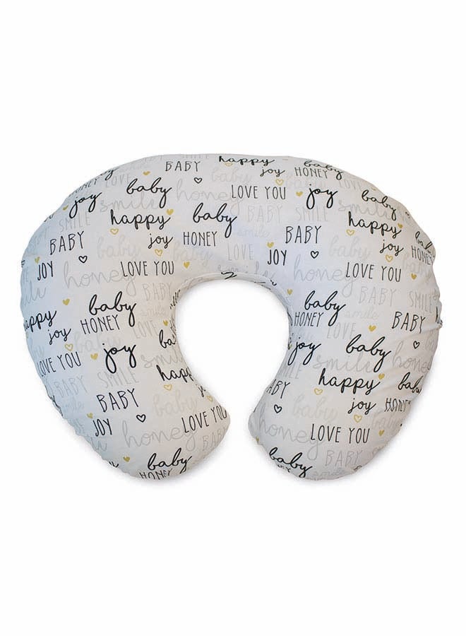 Boppy Pillow With Cotton Slipcover 0-12M,  Hello Baby