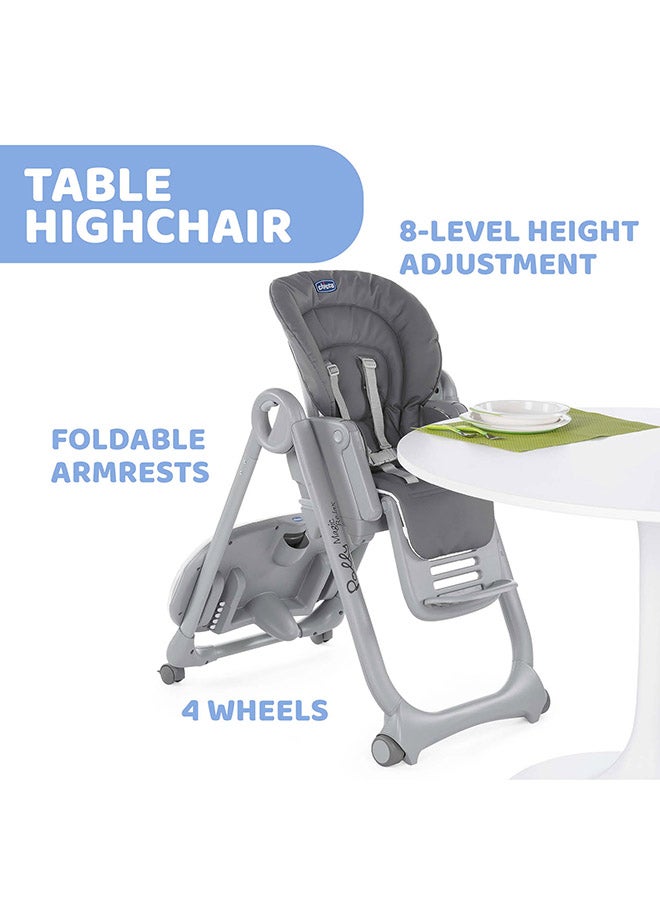 Polly Magic Relax Highchair 0M-3Y, Graphite