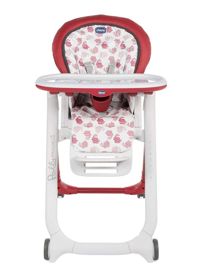 Polly Progres5 Highchair, Red