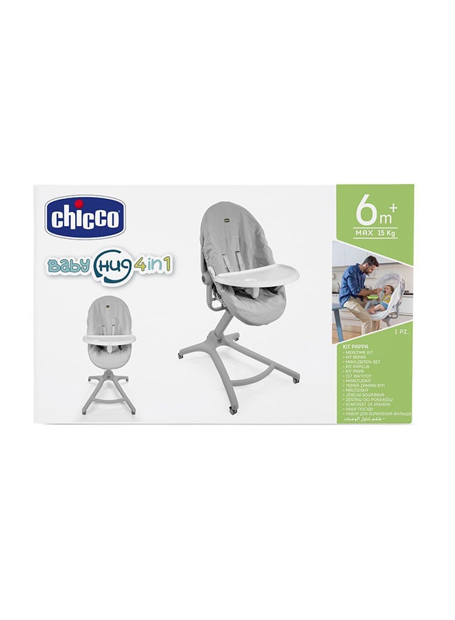 Baby Hug 4 In 1 Meal Kit (High Chair Tray + Terry Cloth Cover), Neutral