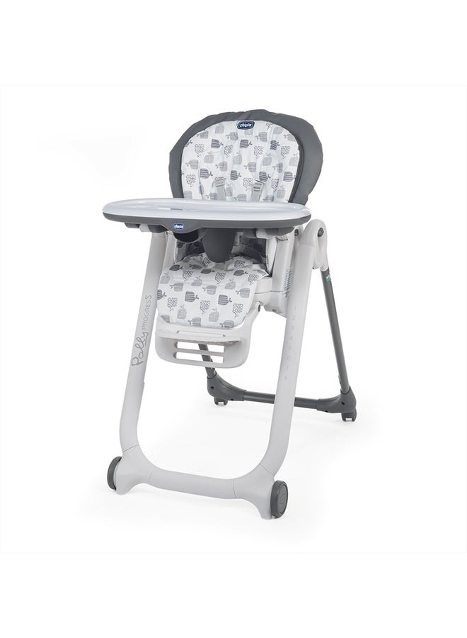 Multi-Functional Polly Progress 5 High Chair, 0 Months - 36 Months, Grey