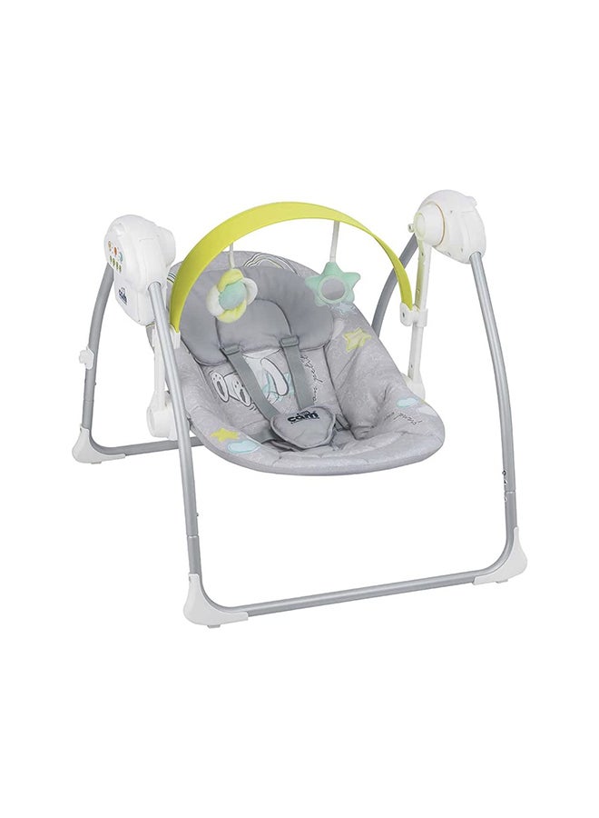 Portable Sonnolento Baby Infant Swing, Sway Gentle Swaying, Rocker, Rocking With Support And Safety, Cradle, 0-9 Kg - Grey
