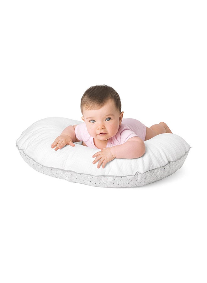 Boppy Pillow With Double-Side Slipcover Jersey 0-12M, Mod Geo