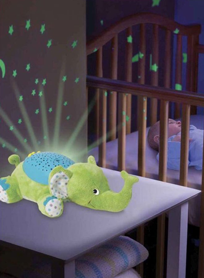 Elephant Slumber Buddies Night Light - Green/Blue