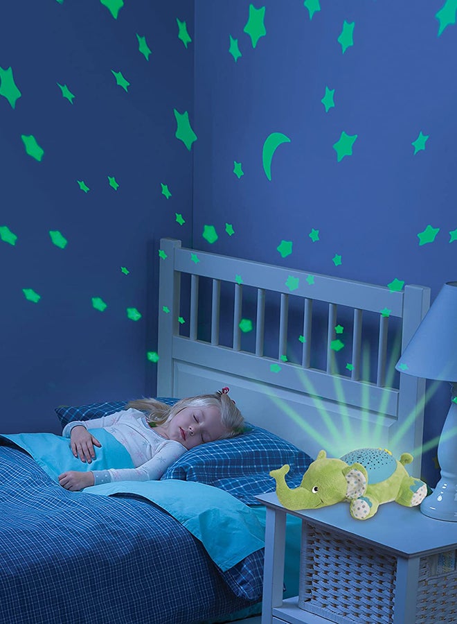 Elephant Slumber Buddies Night Light - Green/Blue