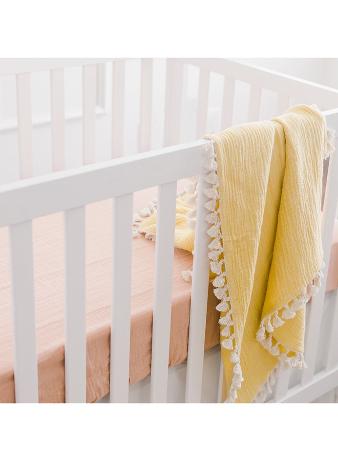 6 Layer Muslin Blanket Ochre