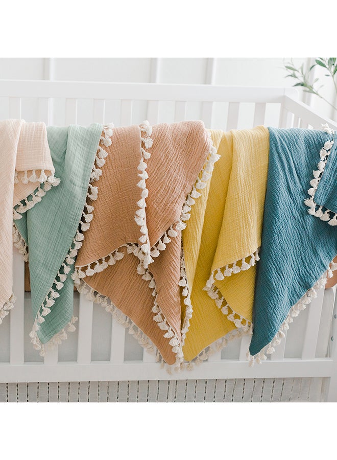 6 Layer Muslin Blanket Ochre