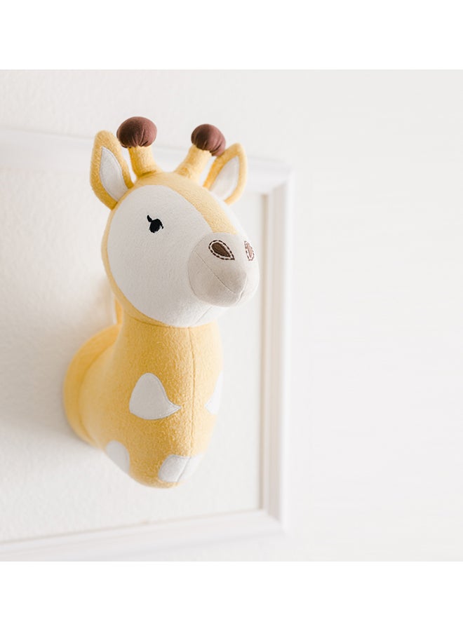 Giraffe Plush Head Wall Decor