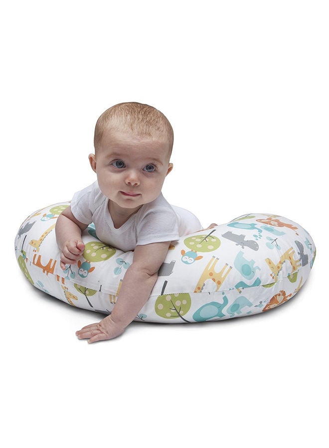 Boppy Pillow With Cotton Slipcover, 0+ Months ,Peaceful Jungle