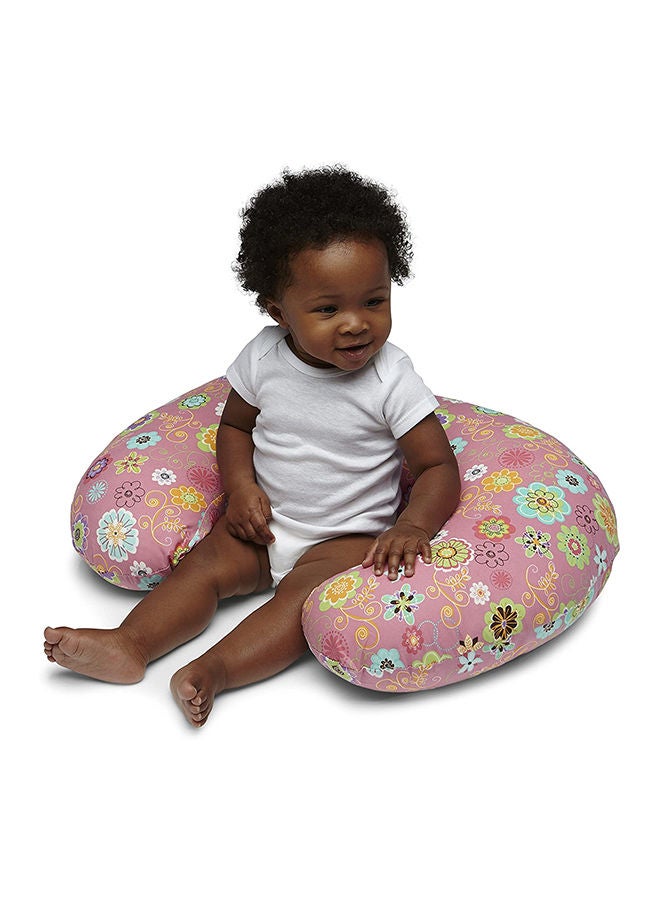 Boppy Original Nursing Pillow With Cotton Slipcover, 0+ Months, Wild Flowers