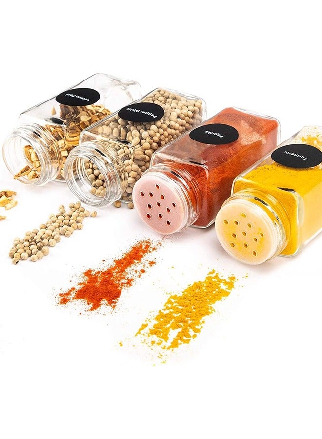 24-Piece Glass Spice Jar Set Multicolour 10.5x4.3cm