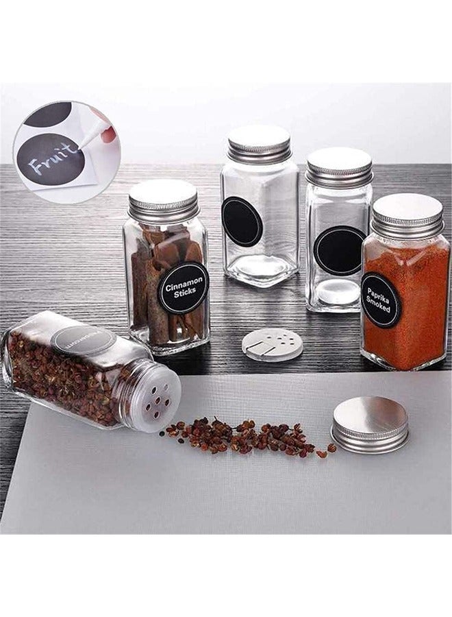 24-Piece Glass Spice Jar Set Multicolour 10.5x4.3cm