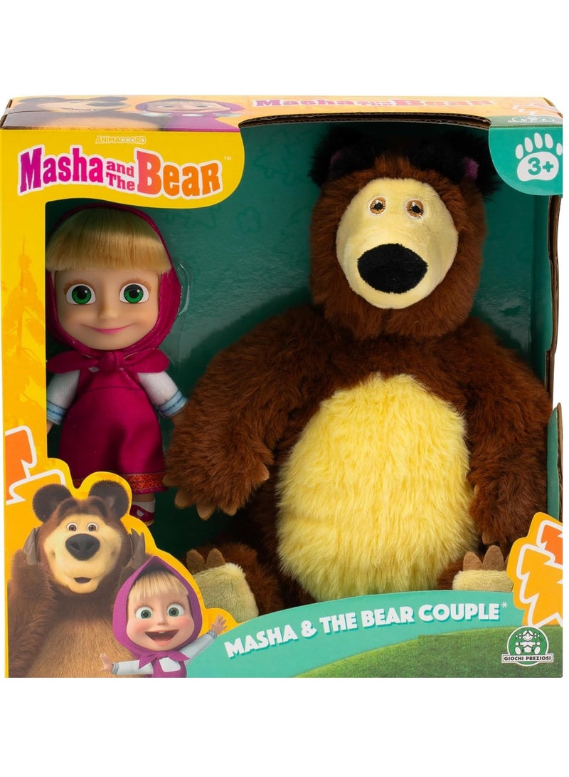 Masha 12cm Doll And Bear 20cm plush