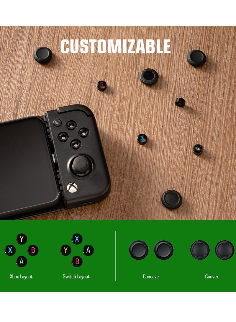 X2 Pro Android Game Controller Support Xbox Cloud Gaming, Stadia, Mobile Controller with Detachable ABXY Buttons