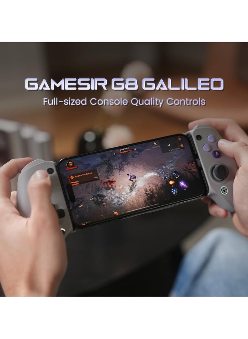 G8 Galileo Type-C Mobile Gaming Controller for Android & iPhone 15 Series (USB-C), Plug and Play Gamepad with Hall Effect Joysticks/Hall Trigger, 3.5mm Audio Jack