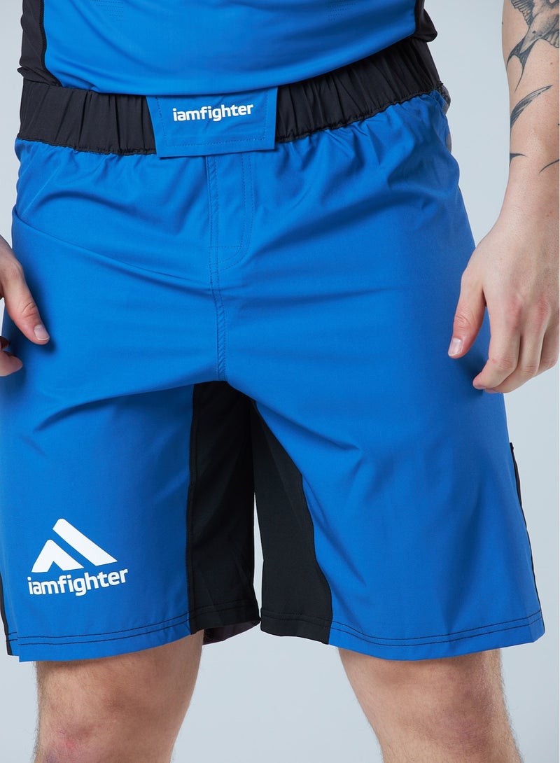 IAMFIGHTER Men's Performance Sport Shorts - Comfortable, Breathable and Durable Design, Blue