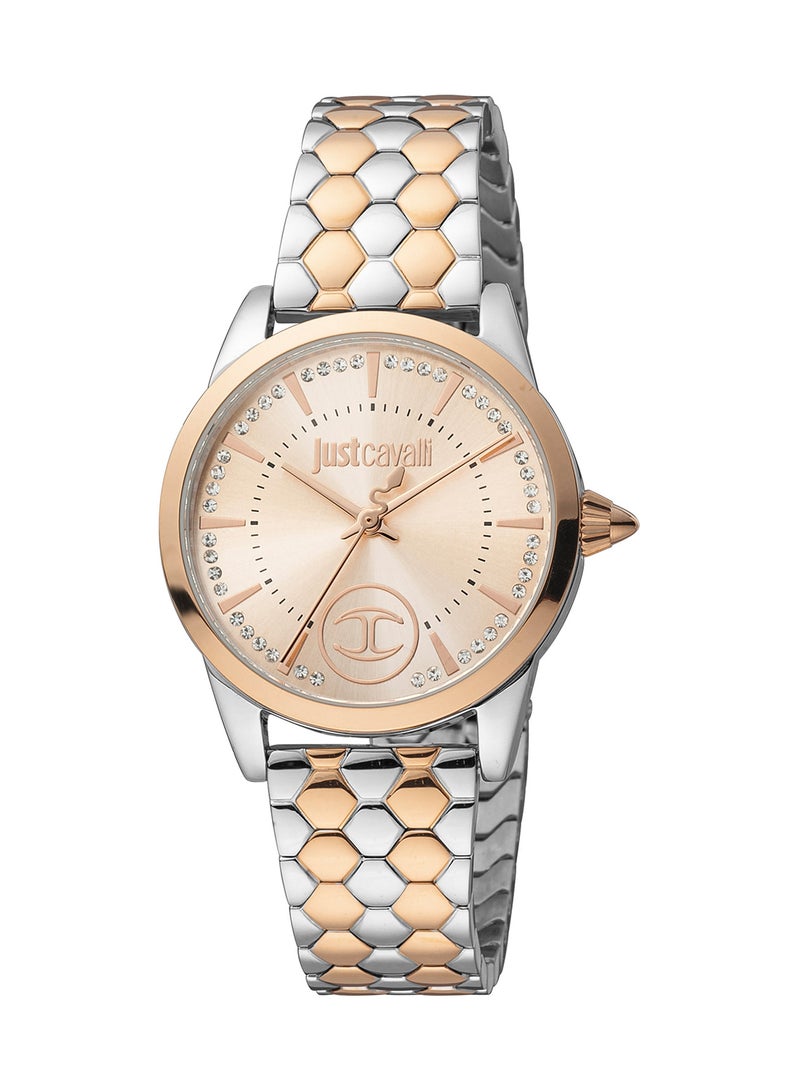 Women's Analog Round Shape Stainless Steel Wrist Watch JC1L087M0305 - 32 Mm