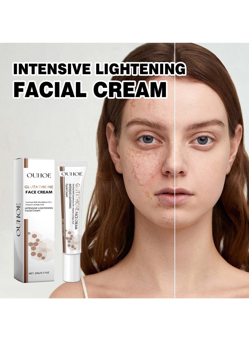 OUHOE Fading Facial Spots, Hydrating, Moisturizing and Whitening Cream 20g