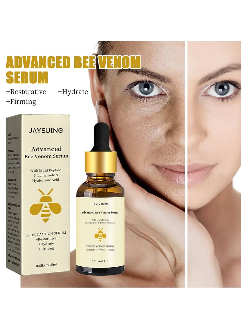 Jaysuing fades fine lines, repairs folds, repairs dullness, moisturizes and tightens skin, anti-wrinkle essence 15ml