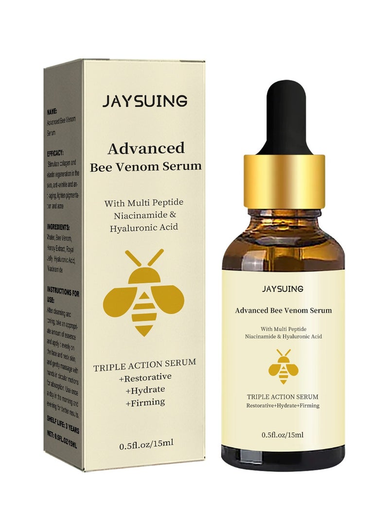 Jaysuing fades fine lines, repairs folds, repairs dullness, moisturizes and tightens skin, anti-wrinkle essence 15ml