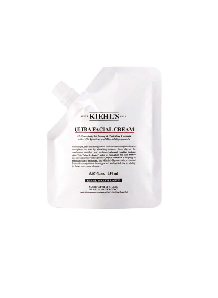 KIEHL'S ULTRA FACIAL CREAM REFILL POUCH 150ML