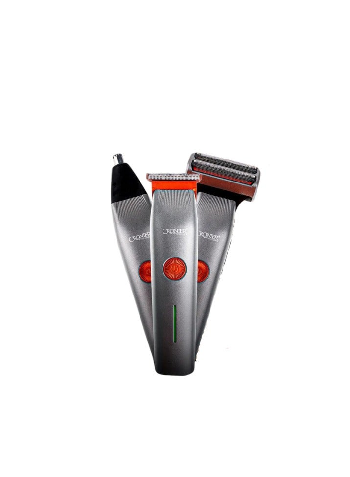 Cronier Professional Multifunctional Shaver/Trimmer 3 in 1 Cr-822