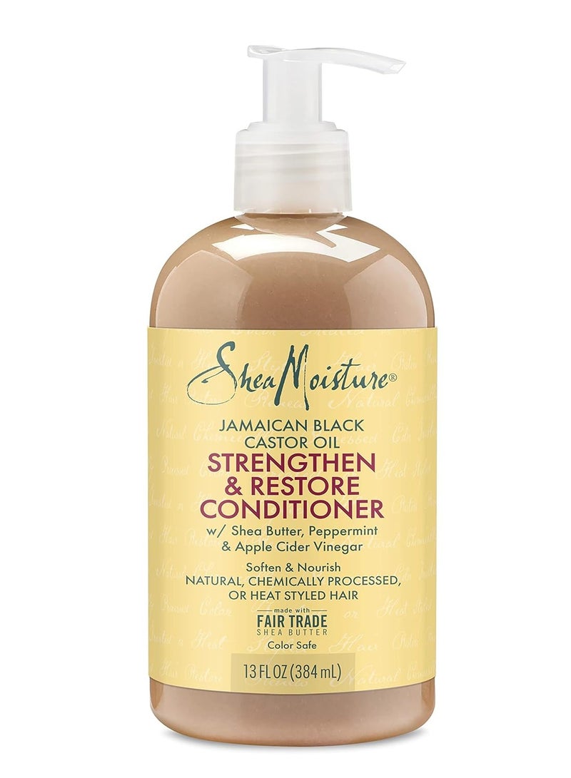 Conditioner 100% Pure Jamaican Black Castor Oil To Intensely Smooth And Nourish Hair With Shea Butter, Peppermint And Apple Cider Vinegar