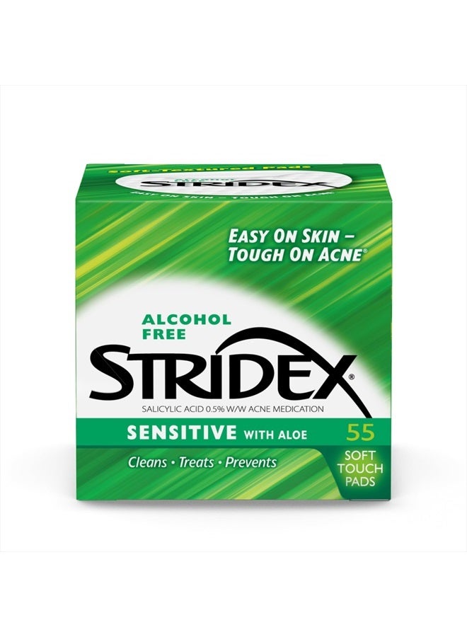 Stridex Medicated Pads, Sensitive, 55 Count