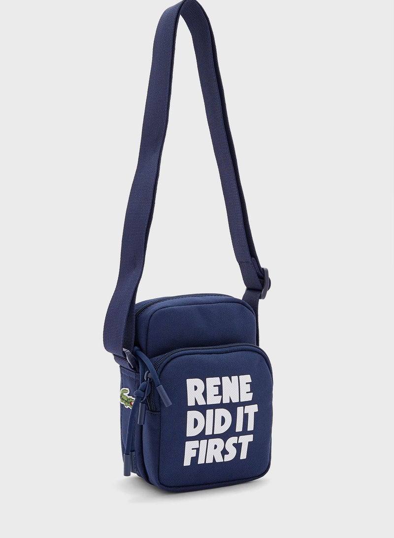 Slogan Crossbody Bag