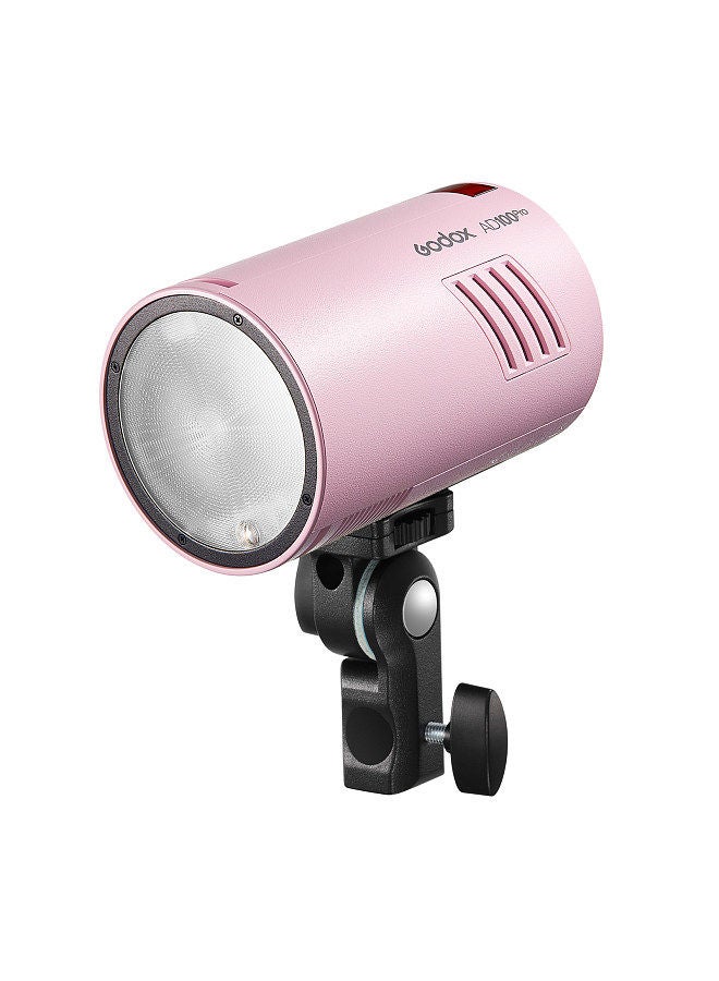 AD100Pro Pocket Studio Portrait Flash Light Photography Lamp OLED Screen 5800K 1/8000s Sync TTL/Multi/M Flash Built-in 2.4G Wireless X System 5 Groups 32 Channels with 2600mAh Battery