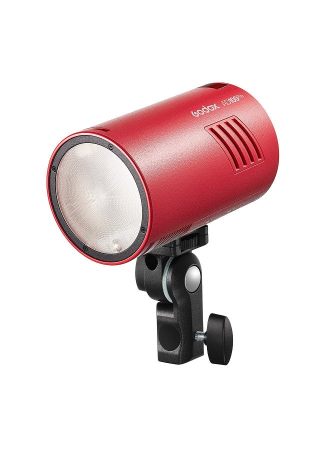 AD100Pro Pocket Studio Portrait Flash Light Photography Lamp OLED Screen 5800K 1/8000s Sync TTL/Multi/M Flash Built-in 2.4G Wireless X System 5 Groups 32 Channels with 2600mAh Battery