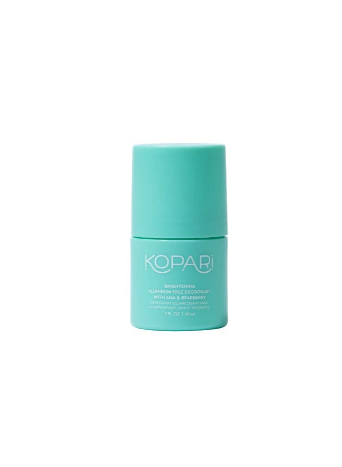 KOPARI BEAUTY BRIGHTENING ALUMINUM-FREE DEODORANT WITH AHA AND BEARBERRY 60ML