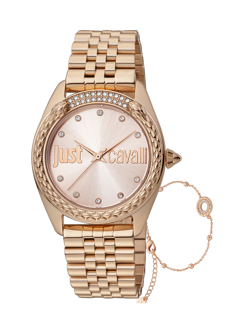Women's Round Shape Stainless Steel Wrist Watch JC1L195M0085 - 34 Mm
