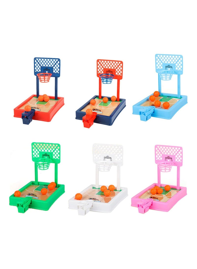 6 Pack Mini Basketball Game, Fun Goodie Bag Stuffers, Basketball Party Favors, Mini Basketball Game, Carnival Games, Classic Arcade Tabletop Basketball Games, Anti-Stress Novelty Toys