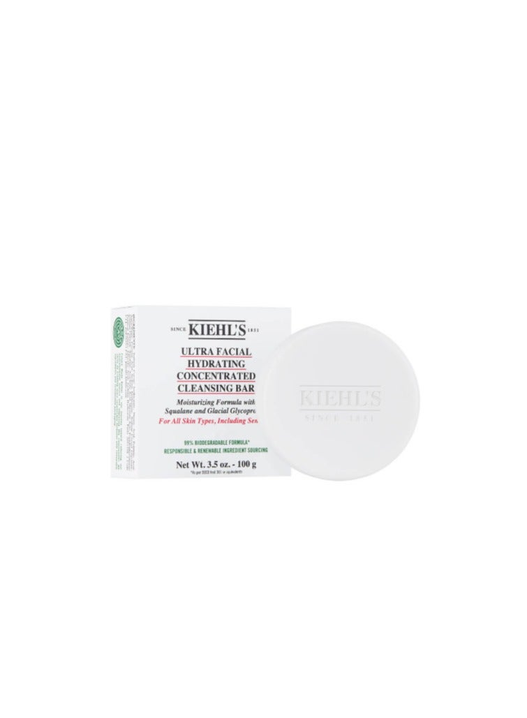 KIEHL'S ULTRA FACIAL HYDRATING CONCENTRATED CLEANSING BAR 100G
