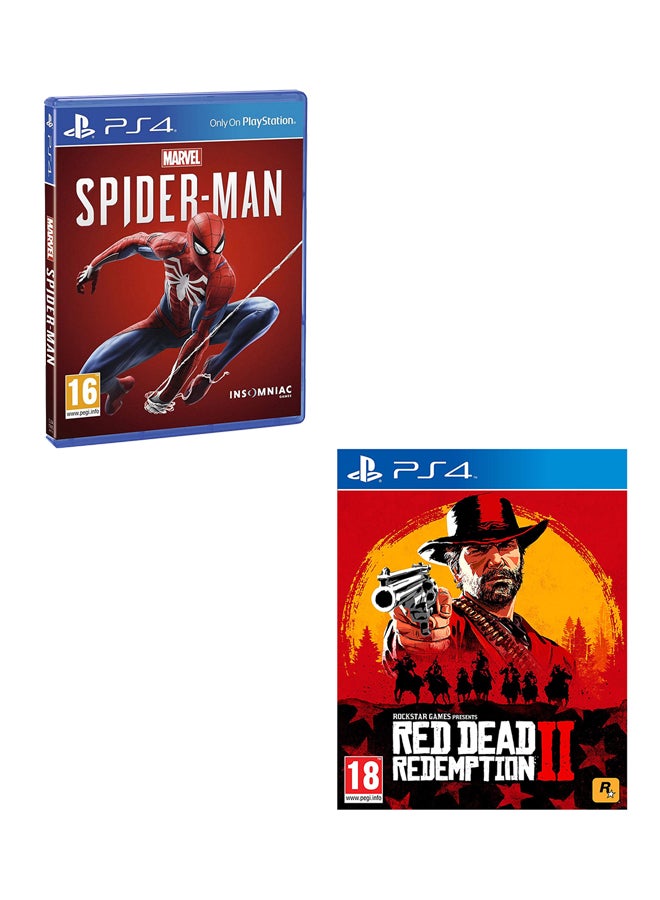 Spider-Man + Red Dead Redemption 2  -  PlayStation 4 - playstation_4_ps4