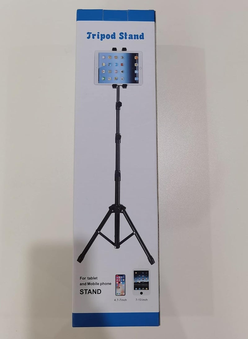 iPad Tripod Stand Adjustable iPad Floor Stand with 360° Rotation iPad Holder Mount Tablet Tripod Stand