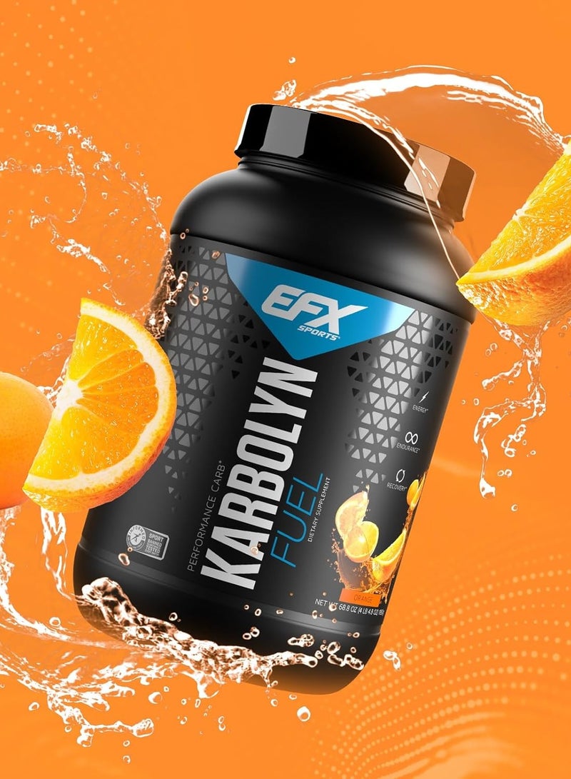 EFX Sports Karbolyn Fuel Performance Carbs 1950g Orange Flavor 35 Serving