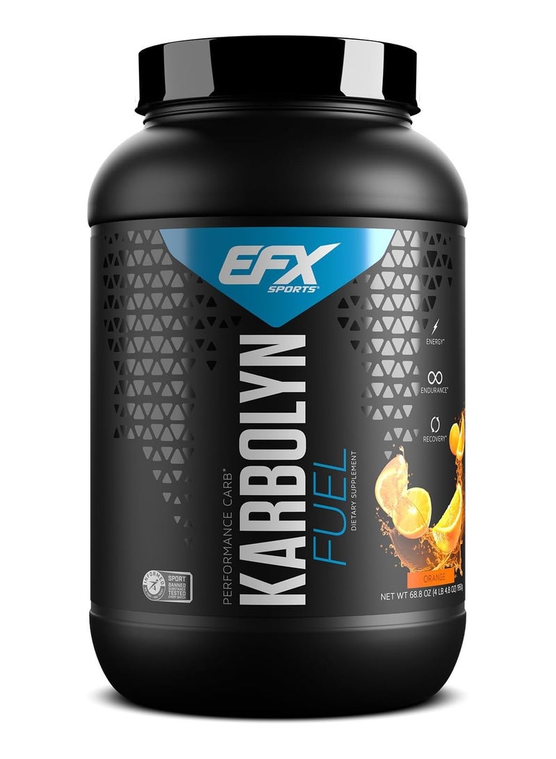 EFX Sports Karbolyn Fuel Performance Carbs 1950g Orange Flavor 35 Serving