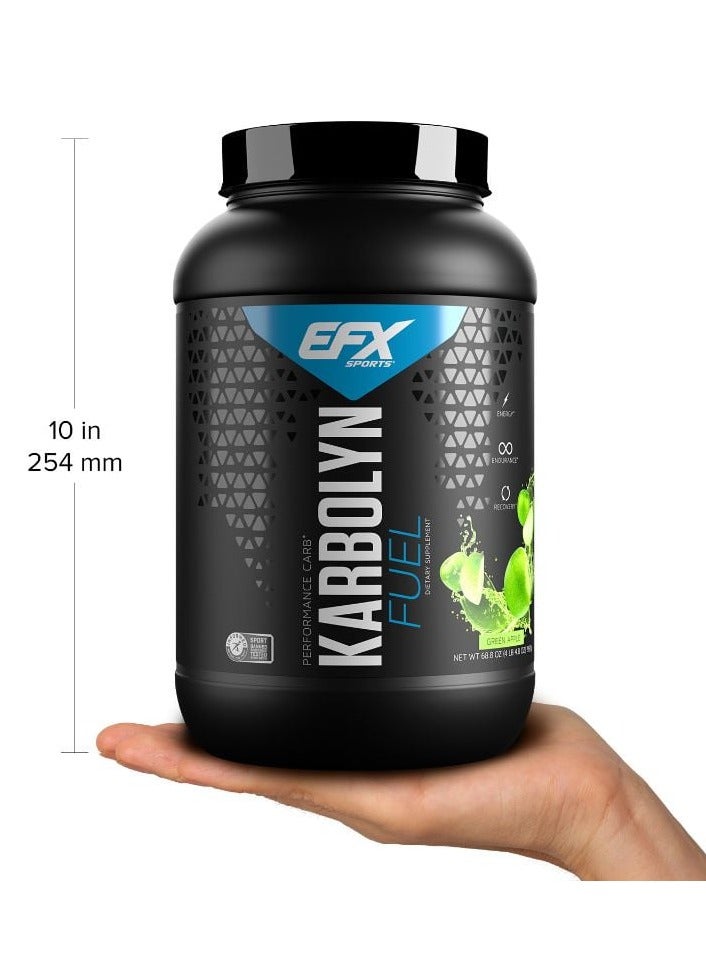 EFX Sports karbolyn fuel performance Carbs 1950g Green Apple Flavor 36 Serving