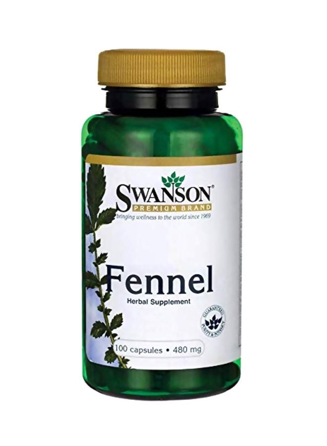 Fennel Herbal Supplement 480mg - 100 Capsules